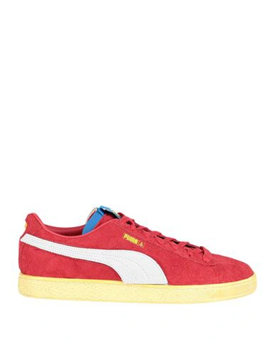 Puma X Ferrari Ferrari Suede X Jv Man Sneakers Red Size 12 Cowhide