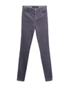 J Brand Woman Pants Lead Size 26 Cotton, Modal, Polyester, Polyurethane In Grey