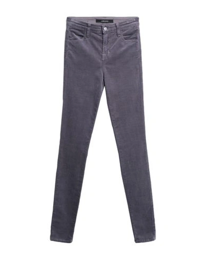 J Brand Woman Pants Lead Size 26 Cotton, Modal, Polyester, Polyurethane In Grey