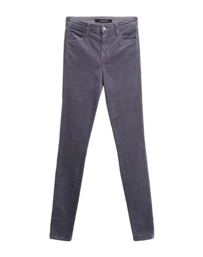 J Brand Woman Pants Lead Size 24 Cotton, Modal, Polyester, Polyurethane In Grey