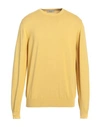 At.p.co At. P.co Man Sweater Yellow Size Xl Cotton In Yellow