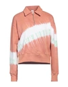 Re/done By Hanes Woman Sweatshirt Salmon Pink Size S Cotton In Pink