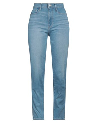 Frame Woman Jeans Blue Size 27 Cotton, Recycled Cotton, Lyocell, Silica Fiber, Elastane