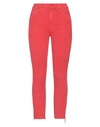 Mother Woman Jeans Red Size 29 Cotton, Lyocell, Elastane