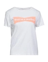 MOTHER MOTHER WOMAN T-SHIRT WHITE SIZE XS COTTON, RECYCLED COTTON