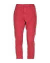 Mother Woman Pants Red Size 31 Cotton, Elastane