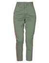 Mother Woman Pants Military Green Size 28 Cotton, Elastane