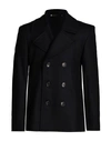 PS BY PAUL SMITH PS PAUL SMITH MAN COAT MIDNIGHT BLUE SIZE XL WOOL, POLYAMIDE, CASHMERE