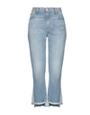 J BRAND J BRAND WOMAN DENIM CROPPED BLUE SIZE 30 COTTON, LYOCELL