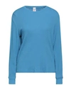 RE/DONE RE/DONE WOMAN SWEATER AZURE SIZE M COTTON