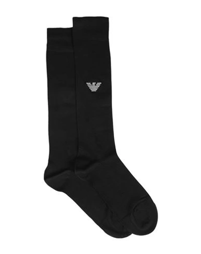 Emporio Armani Man Socks & Hosiery Black Size Onesize Viscose, Polyamide, Elastane