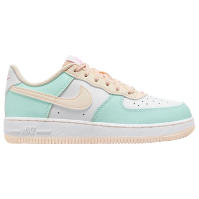 Nike Kids' Boys  Air Force 1 Low In White/guava Ice/emerald Rise