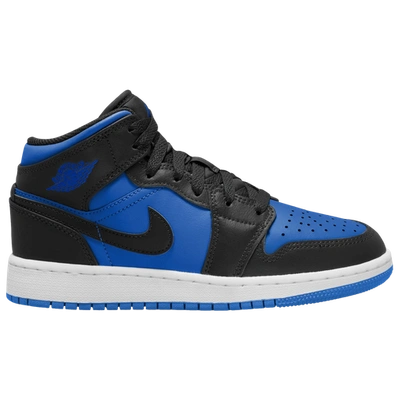 Jordan Kids' Boys  Air  1 Mid In Black/royal/black