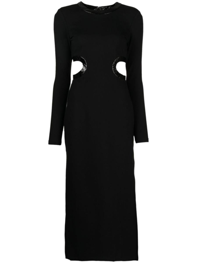 STAUD STAUD LONG SLEEVE DOLCE DRESS