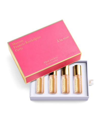 Maison Francis Kurkdjian À La Rose Elixirs Perfume Gift Set (4 X 4ml) In Multi