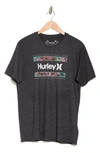 HURLEY EVERYDAY PACIFIC BARRED GRAPHIC T-SHIRT