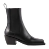SANDRO LEATHER ANKLE BOOTS