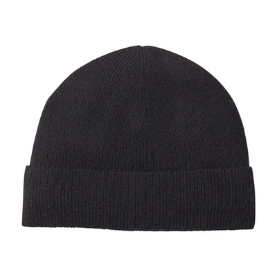 Sandro Cashmere Beanie In Carbon Black