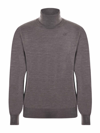 K-way Henry Turtleneck Pullover In Marrone Melange