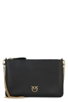Pinko Leather Crossbody Bag In Black