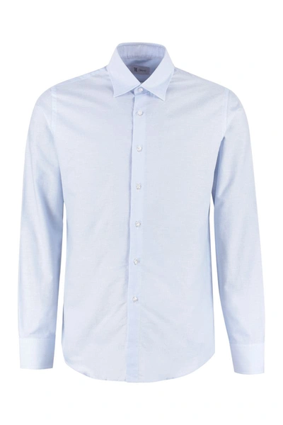 The (alphabet) The (shirt) - Striped Cotton Shirt In Blue
