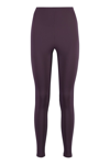 The Andamane Technical Fabric Leggings In Red-purple Or Grape
