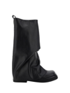 Attico Robin Combat Boot In Black