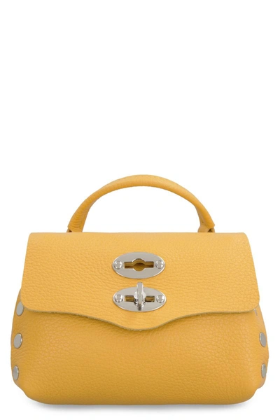 Zanellato Postina Superbaby Leather Handbag In Yellow