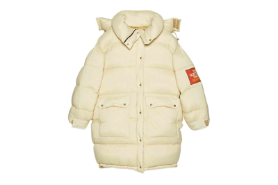 Pre-owned Gucci X The North Face Padded Jacket (fw21) Ivory
