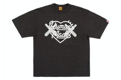 Pre-owned Human Made X Kaws Graphic T-shirt Black