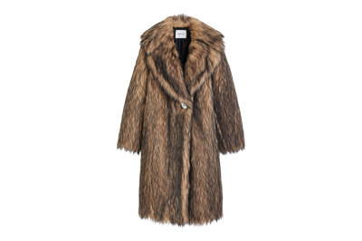 Pre-owned Rabanne H&m Fuzzy Coat Brown