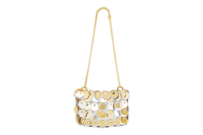 Pre-owned Rabanne H&m Disc-embellished Shoulder Bag Silver/gold