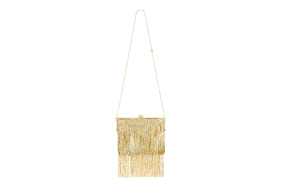 Pre-owned Rabanne H&m Metal-mesh Bag With Fringe Gold