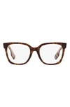 BURBERRY EVELYN 50MM SQUARE OPTICAL GLASSES