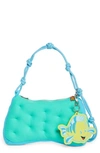 Marshall Columbia X Disney 'the Little Mermaid' Flounder Plush Shoulder Bag In Blue