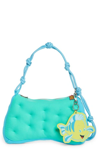 Marshall Columbia X Disney 'the Little Mermaid' Flounder Plush Shoulder Bag In Blue