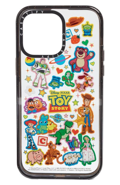 Casetify X Disney Pixar Toy Story Iphone 13 Pro/13 Pro Max & 14 Plus/14 Pro Max Case In Clear/ Glossy Black