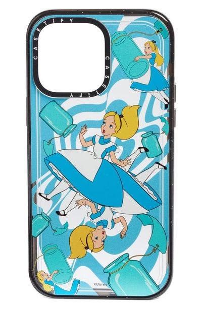 Casetify X Disney Alice In Clear/ Glossy Black