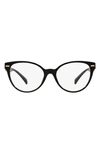 Versace 55mm Cat Eye Optical Glasses In Black