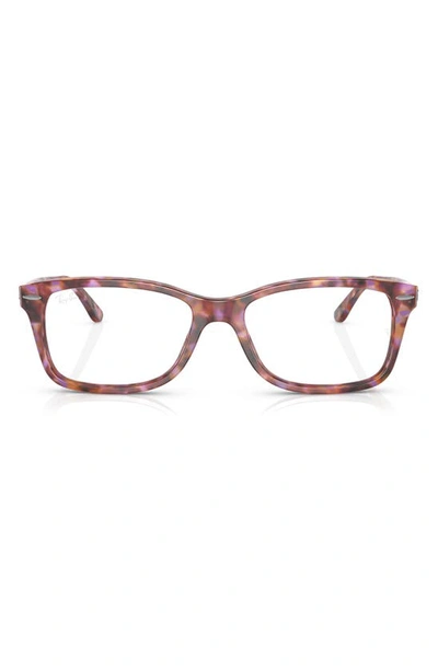 Ray Ban 50mm Square Optical Glasses In Purple