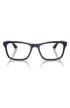 Ray Ban 55mm Square Optical Glasses In Blue