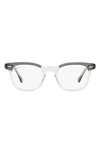 Ray Ban Hawkeye 50mm Square Optical Glasses In Dark Grey