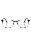 Ray Ban 56mm Rectangular Pillow Optical Glasses In Matte Black