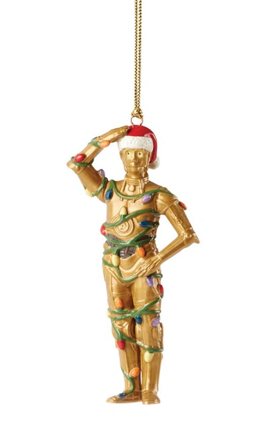 Lenox C-3po Ornament In Metallic And Black