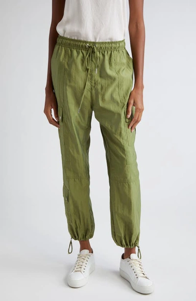 Cinq À Sept Nitsan Parachute Trousers In Olive Green