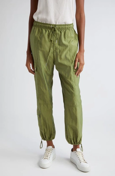 Shop Cinq À Sept Cinq A Sept Nitsan Parachute Pants In Olive Green