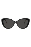 Burberry 54mm Cat Eye Sunglasses In Black