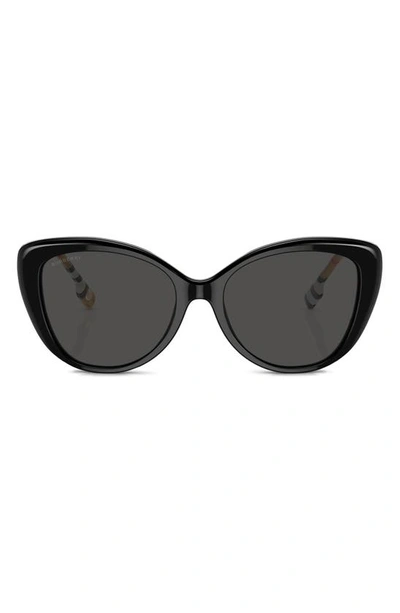 Burberry 54mm Cat Eye Sunglasses In Black