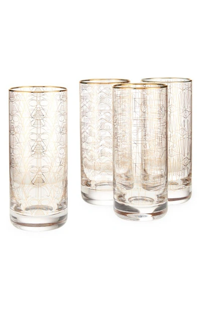 JoyJolt Star Wars Deco Tall Drinking Glass, 4 Piece