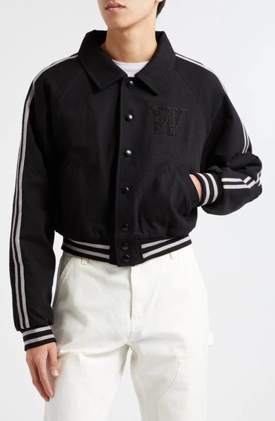 Wahine X Disney Gender Inclusive Pocahontas Varisty Jacket In Black